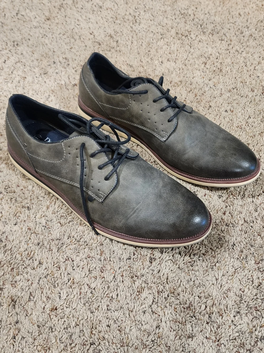 Dexter Comfort Men's Memory Foam Dark Gray Formal Dress Size 13